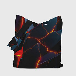 Сумка-шопер Plate fracturing, цвет: 3D-принт