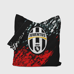 Сумка-шопер Juventus краски штрихи текстура, цвет: 3D-принт