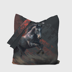 Сумка-шопер Лошадь в прыжке, цвет: 3D-принт