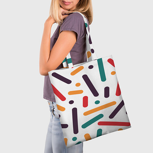 Сумка-шоппер Oval oil / 3D-принт – фото 3