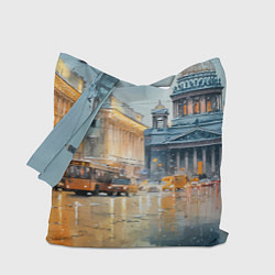 Сумка-шопер Зимний Питер, цвет: 3D-принт