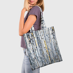 Сумка-шопер Новогодний дождик, цвет: 3D-принт — фото 2