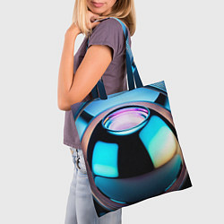 Сумка-шопер Галактический шар, цвет: 3D-принт — фото 2
