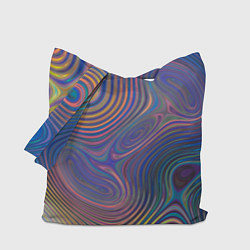 Сумка-шопер Абстрактная рябь, цвет: 3D-принт