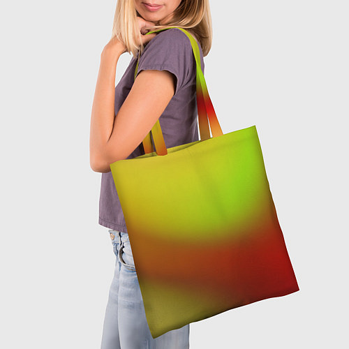 Сумка-шоппер Color multicolored gradient / 3D-принт – фото 3