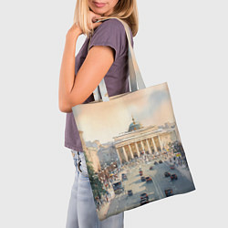 Сумка-шопер Питер - снежный день, цвет: 3D-принт — фото 2