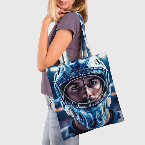 Сумка-шоппер Взгляд вратаря / 3D-принт – фото 3