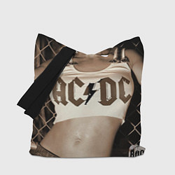 Сумка-шопер AC/DC Girl, цвет: 3D-принт