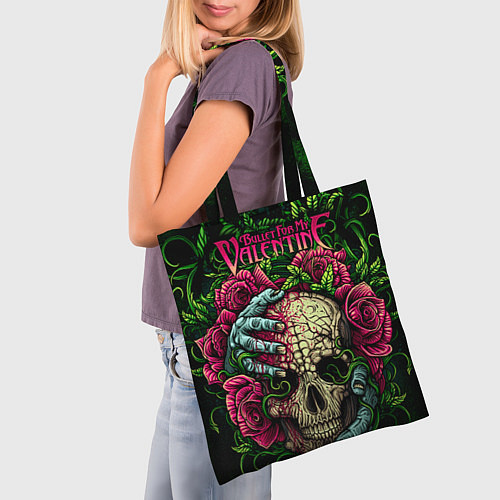 Сумка-шоппер BFMV: Roses Skull / 3D-принт – фото 3