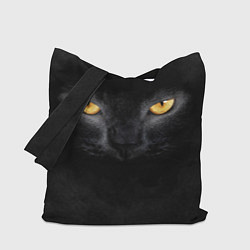 Сумка-шопер Черная кошка, цвет: 3D-принт