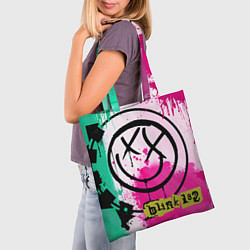 Сумка-шопер Blink-182: Purple Smile, цвет: 3D-принт — фото 2