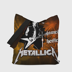 Сумка-шопер Metallica: James Hetfield, цвет: 3D-принт