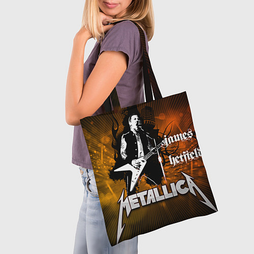 Сумка-шоппер Metallica: James Hetfield / 3D-принт – фото 3