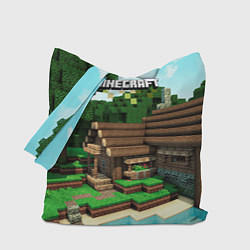 Сумка-шопер Minecraft House, цвет: 3D-принт