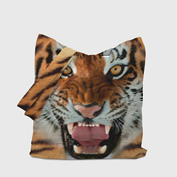 Сумка-шопер Взгляд тигра, цвет: 3D-принт