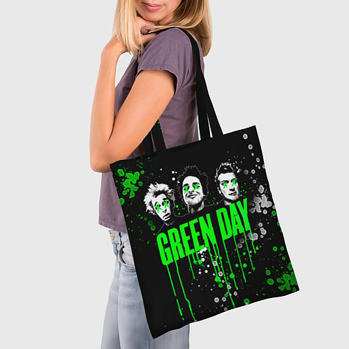 Сумка-шоппер Green Day: Acid Colour / 3D-принт – фото 3