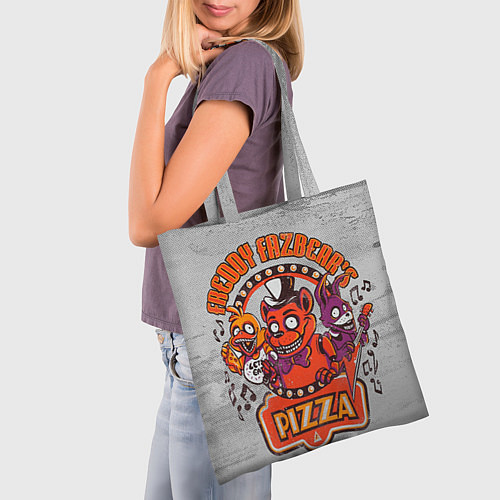 Сумка-шоппер Freddy Pizza / 3D-принт – фото 3