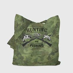 Сумка-шопер Hunting & Fishing, цвет: 3D-принт