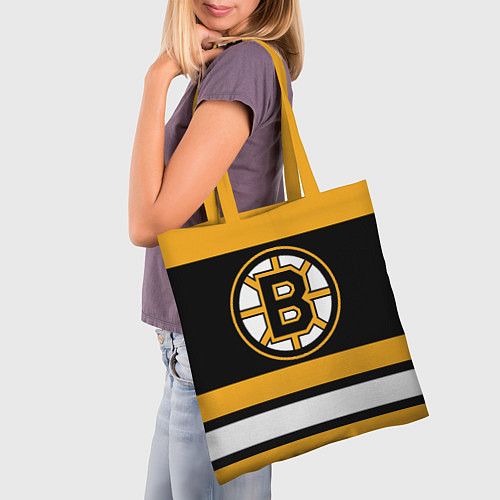 Сумка-шоппер Boston Bruins / 3D-принт – фото 3