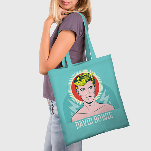 Сумка-шоппер David Bowie: pop-art / 3D-принт – фото 3
