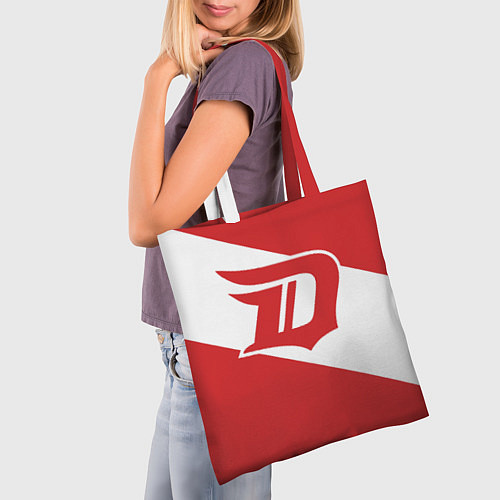Сумка-шоппер Detroit Red Wings D / 3D-принт – фото 3