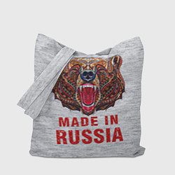 Сумка-шопер Bear: Made in Russia, цвет: 3D-принт