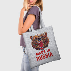 Сумка-шопер Bear: Made in Russia, цвет: 3D-принт — фото 2