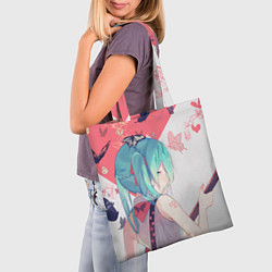 Сумка-шопер Hatsune Miku, цвет: 3D-принт — фото 2