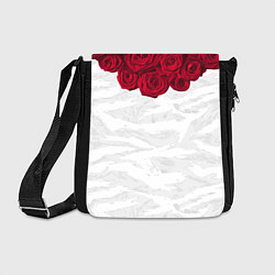 Сумка на плечо Roses White, цвет: 3D-принт