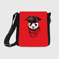 Сумка на плечо Панда пират, цвет: 3D-принт