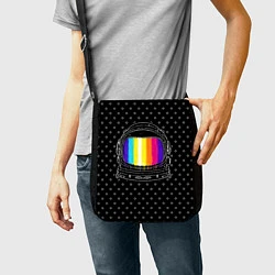 Сумка на плечо Цветной астронавт, цвет: 3D-принт — фото 2