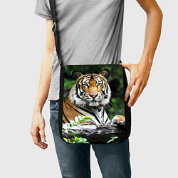 Сумка на плечо Тигр в джунглях, цвет: 3D-принт — фото 2