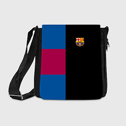 Сумка на плечо Barcelona FC: Black style, цвет: 3D-принт