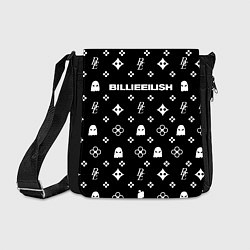 Сумка на плечо Billie Eilish: Black Pattern, цвет: 3D-принт