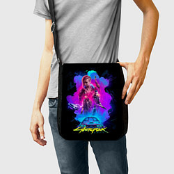 Сумка на плечо Cyberpunk 2077, цвет: 3D-принт — фото 2