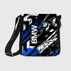 Сумка на плечо BMW следы от шин, цвет: 3D-принт