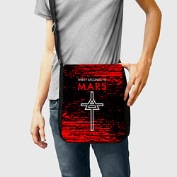 Сумка на плечо 30 Seconds to Mars - До марса 30 сек, цвет: 3D-принт — фото 2