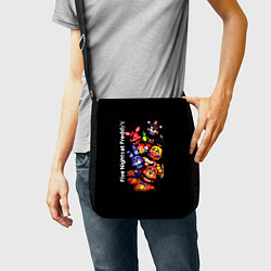Сумка на плечо Five Nights at Freddys - FNAF - персонажи игры, цвет: 3D-принт — фото 2