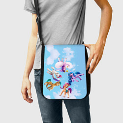 Сумка на плечо My Little Pony летают в облаках, цвет: 3D-принт — фото 2