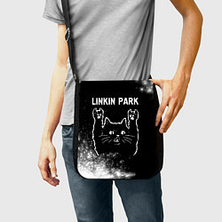 Сумка на плечо Группа Linkin Park и Рок Кот, цвет: 3D-принт — фото 2