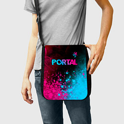 Сумка на плечо Portal Neon Gradient, цвет: 3D-принт — фото 2