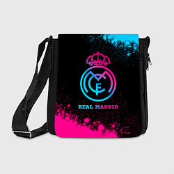 Сумка на плечо Real Madrid - neon gradient, цвет: 3D-принт