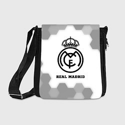 Сумка на плечо Real Madrid sport на светлом фоне, цвет: 3D-принт