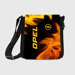 Сумка на плечо Opel - gold gradient: надпись, символ, цвет: 3D-принт