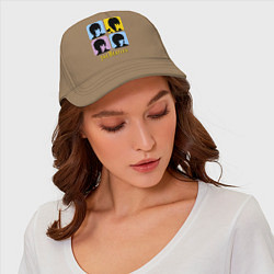 Бейсболка The Beatles: pop-art, цвет: миндальный — фото 2