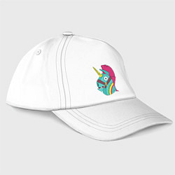 Бейсболка Fortnite радужный надувной единорог, цвет: белый