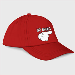 Бейсболка No swag, цвет: красный