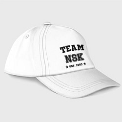 Бейсболка Team NSK est. 1893, цвет: белый