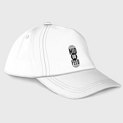 Бейсболка Mid or feed, цвет: белый
