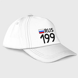 Бейсболка RUS 199, цвет: белый